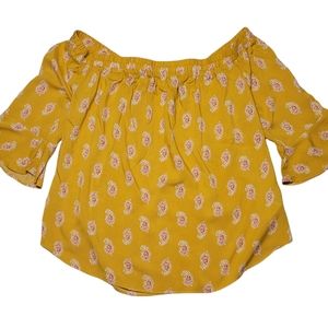 Women's Old Navy Boho Off The Shoulder Top Sz Small